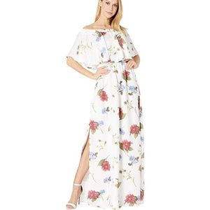 NWT Show Me Your Mumu Off shoulder Ruffle long dress summer flower floral S